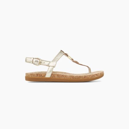 UGG Aleigh Gold Sandals for Women (ZGEU15702)